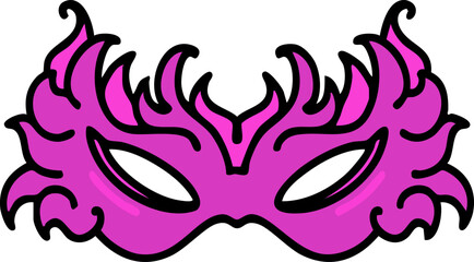 Naklejka premium traditional decorated brazilian carnival mask