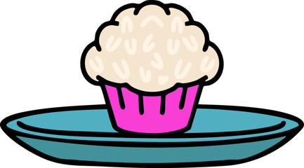 traditonal brazilian coconut truffle dessert on plate