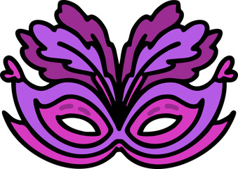 a traditional brazil carnival mask