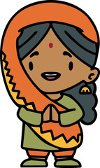 indian woman in traditional dress