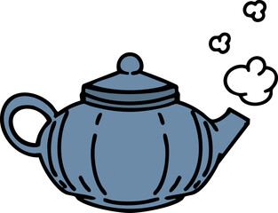 a ceramic japanese tea pot