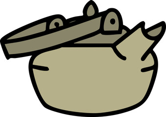 a simple  japanese tea pot