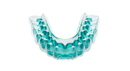 Clear dental aligner showing custom teeth straightening treatment for aesthetic smile correction