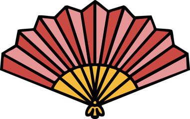 traditional open  japanese folding fan