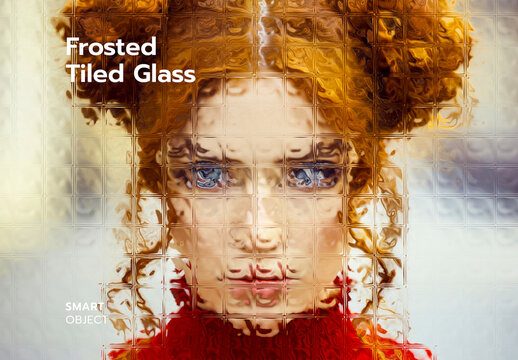 Frosted Glass Tiled Photo Effect