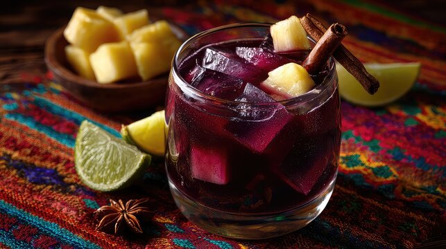 Chicha Morada, Peruvian purple corn drink