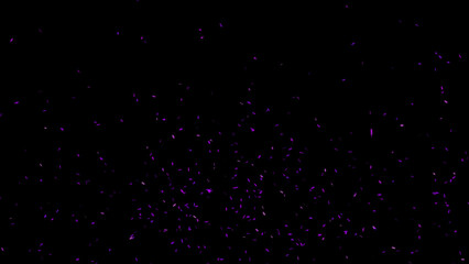 Blurred fire embers sparks on black background . Texture isolated overlays. Concept of particles, sparkles, light and flame.