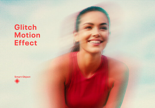 Glitch Motion Photo Effect