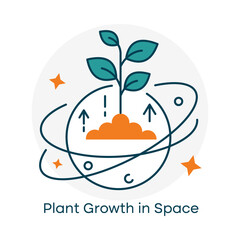 Galactic Greenhouse Vector Icon with Editable Stroke