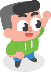 character vector illustration for graphic design purpose