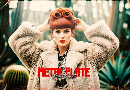 Metal Plate Photo Effect