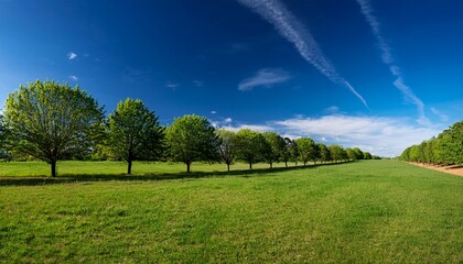 Very High Definition Treeline With A Colorful Blue Sky