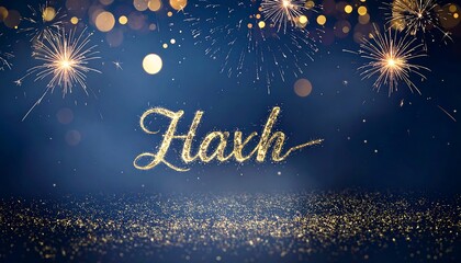 Fototapeta premium Elegant Haxh Logo in Sparkling Celebration