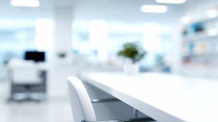 Medical Consultation Area With Bright, Clean Office Space for Patients