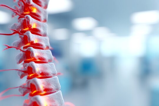 MRI Scan Highlights Inflammation in the Spine With Clear Details - Powered by Adobe