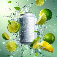 lemon lime beverage design
