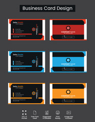 Modern Business Card Design for Branding with Simple and Stylish Business Card Template