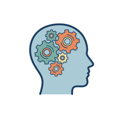 Head with turning gears