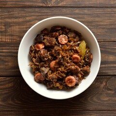 Stewed cabbage (polish bigos)