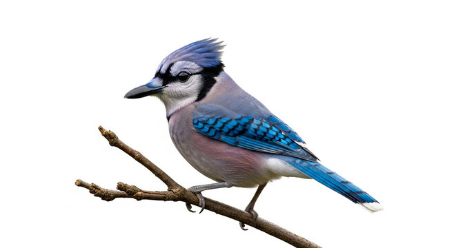 blue tit isolated on white