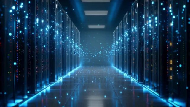 Cloud computing and data technology background