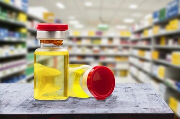 Covid vaccine bottle Coronavirus infections