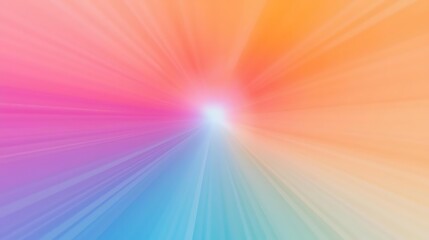 A vibrant explosion of rainbow colors radiating outwards from a bright white center, creating a sense of energy and movement.