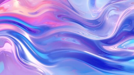 Abstract swirling patterns of iridescent colors, blending blues, purples, and pinks with a glossy finish.