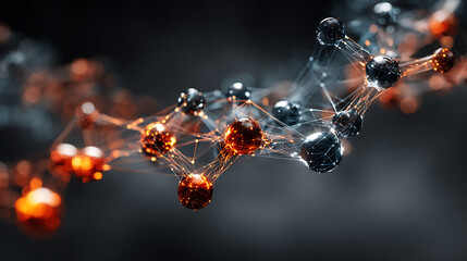 molecular colors glows, vibrant illuminate structure futuristic design science, chemistry digital rendering, connections concept, 63717353 1