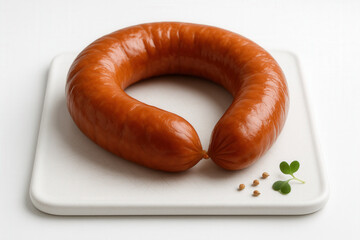 Smoked Kielbasa Ring on Minimal Board