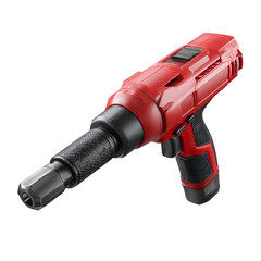 Red Futuristic Power Tool Design Industrial Equipment