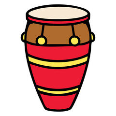 traditional brazilian repinique carnival drum