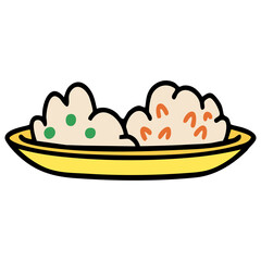 brazillian rice dish with lime and meat