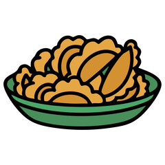 traditional fried brazil fogazza pastry