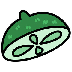 brazil lime sliced in half