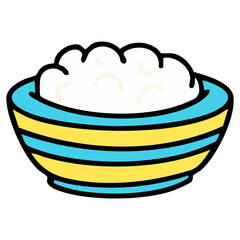 brazilian traditional rice in bowl