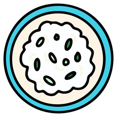 Obraz premium brazilian traditional rice dish with lime