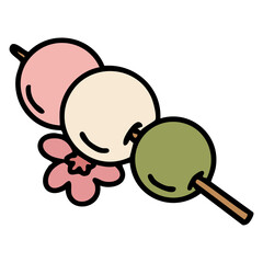 traditional japanese sweet stick treat