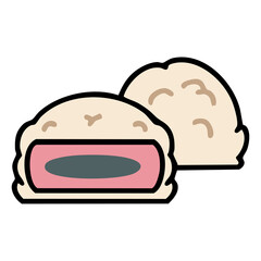 traditional mochi japanese dessert treat