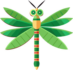 dragonfly on green leaf