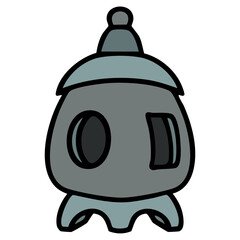 traditional japanese ishidoro stone shinto shrine