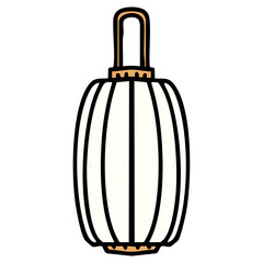 a long hanging paper lantern