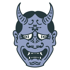 japanese theatre kabuki demon mask