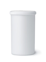 Blank plastic  cylindrical pill container