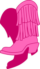 Pink Western Boot