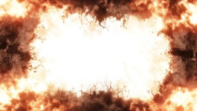 Explosive abstract render with copy space motion graphic background