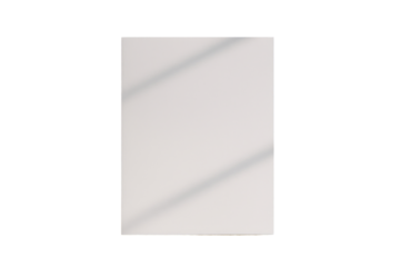 Blank white book cover with diagonal light shadows, minimalistic graphics style, isolated on clean white background, concept of design template. Ai generative