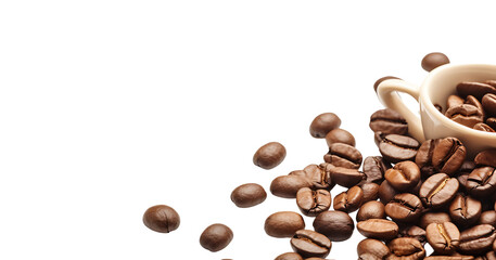 Fototapeta premium CHICCHI DI CAFFE E TAZZINA 