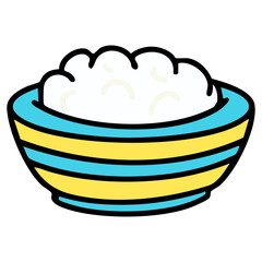 brazilian traditional rice in bowl