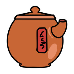 a traditional japan tea pot
